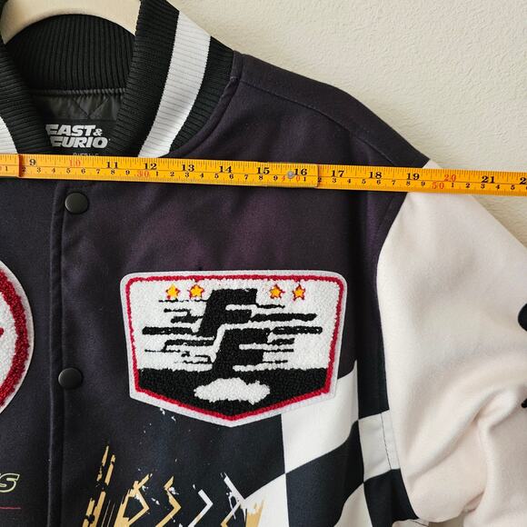 NWT REASON x FAST & FURIOUS Collaboration Varsity Button Down Jacket Sz L - Picture 13 of 16